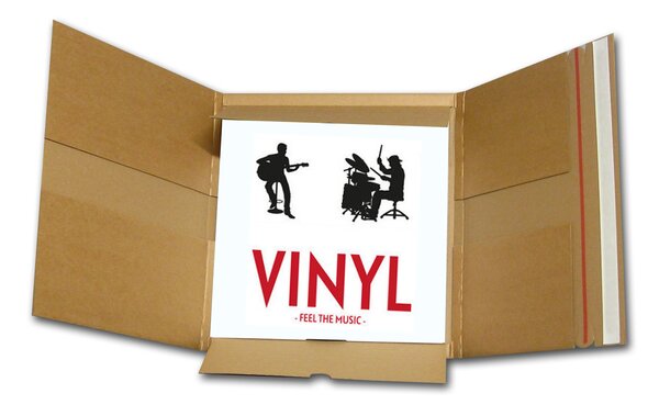 Emballage carton sécurisé pour disque vinyle 33t et maxi 45t - Lot de 54