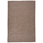 vidaXL Tapis à tissage plat d'extérieur 120x170 cm Marron