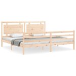 vidaXL Cadre de lit sans matelas bois massif