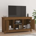vidaXL Meuble TV Marron miel 103x36 5x52 cm Bois de pin massif