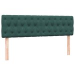vidaXL Sommier à lattes de lit et matelas vert foncé 180x210cm velours