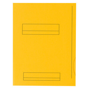 Chemises dossier 2 rabats oxford 24 x 32 cm jaune vif - paquet de 50