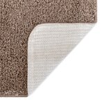 Tapis de bain U en forme de U Marron 50x50 cm en Polypropylène Antidérapant