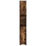 vidaXL Meuble de salle de bain haut Chêne fumé 30 x 35 x 192 cm