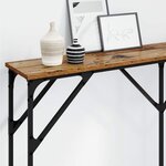 vidaXL Table console Bois Ancien 140 x 23 x 75 cm
