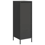 vidaXL Buffet haut noir 39x35x103 5 cm acier