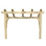 vidaXL Auvent de porte 150x100x100 cm Bois de pin solide