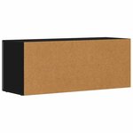 vidaXL Meuble TV Noir 100 x 35 x 40 cm Bois d'ingénierie