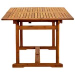 vidaXL Ensemble à Manger de jardin 7Pièces bois d'acacia solide textilène