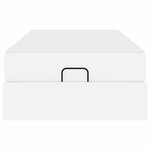 vidaXL Cadre de lit avec matelas avec matelas 2 Pièces Blanc PVC