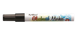 Marqueur effaçable pour tableaux en verre noir ARTLINE