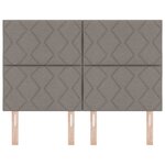 vidaXL Tête de Lit en Tissu Geometric Manuel Taupe 140 cm tissu