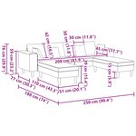 vidaXL Sofa en tissu avec coussin Vert gris Tissu en velours côtelé