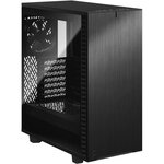 Fractal Design Boîtier PC Define 7 Compact - Panneau Verre Trempé Teinté - Noir