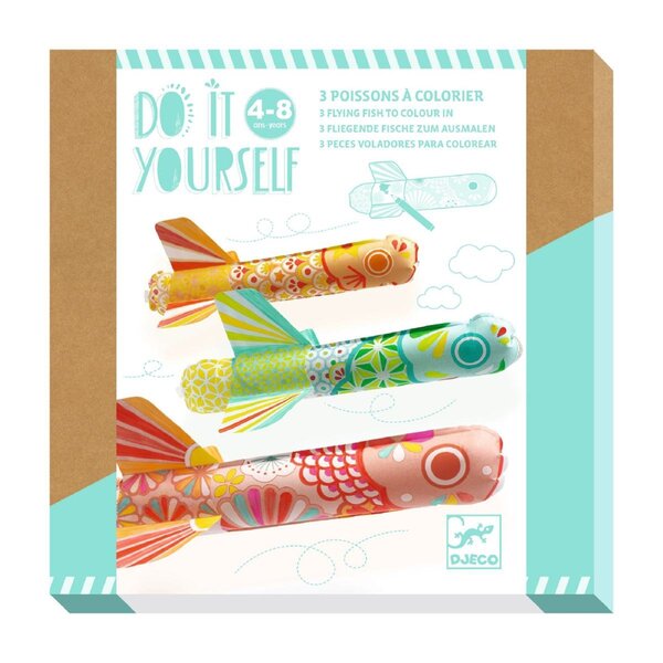 Djeco DJ07943 - Do it Yourself Poissons à colorier