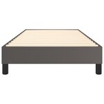 vidaXL Cadre de lit à ressorts gris 80x200 cm similicuir