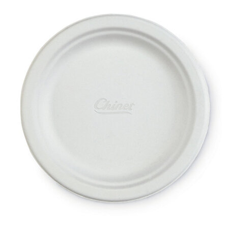 Assiette ronde en carton moulé chinet® 240 x 20 mm ecologique et eco-responsable (lot de 100)