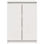 vidaXL Buffet Blanc 60x36x84 cm Bois de pin massif