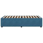 vidaXL Cadre de lit sans matelas bleu 90x190 cm velours