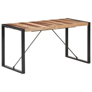 vidaXL Table à dîner 140x70x75 cm Bois massif