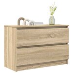 vidaXL Meuble TV chêne sonoma 80x35x54 cm bois d'ingénierie