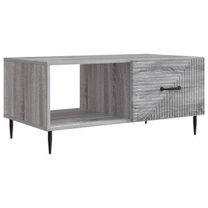 vidaXL Table basse Sonoma gris 90 x 50 x 40 cm Bois d'ingénierie
