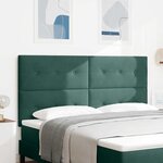 vidaXL Tête de lit Vert foncé 180 cm Velours