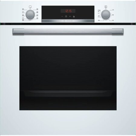 Bosch hba573bv0 - four électrique encastrable - air pulsé 3d+ - 71l - pyrolyse - a - blanc
