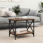 vidaXL Table d'appoint Vieux bois 55 x 38 x 45 cm Bois d'ingénierie