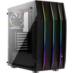 AEROCOOL Klaw RGB noir (Verre trempé) - Boîtier sans alimentation - Format ATX