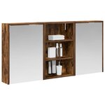 vidaXL Ensemble de Meubles de Salle de Bain 3 Pièces 126 x 16 x 62.5 cm