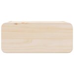 vidaXL Table de chevet Marron 39 x 34 x 16 5 cm Bois massif en pin