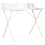 vidaXL Bureau Blanc 80x50x84 cm