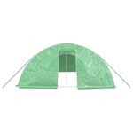 vidaXL Serre avec cadre en acier vert 50 m² 10x5x2 3 m
