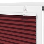 vidaXL Store plissé rouge bordeaux 40x150 cm largeur du tissu 39 4 cm