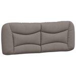 vidaXL Cadre de lit sans matelas Hvar taupe 180x200 cm tissu