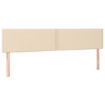vidaXL Sommier à lattes de lit avec matelas crème 120x190 cm tissu