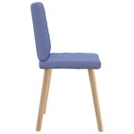 vidaXL Chaises à manger lot de 6 bleu jean tissu