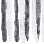 vidaXL Moustiquaire Gris et blanc 90x200 cm Chenille
