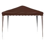 vidaXL Tente de fête pop-up 288 x 288 x 245 cm Marron Tissu Oxford