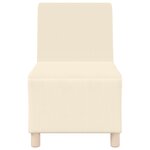 vidaXL Fauteuil Crème 55 x 74 x 82 cm Tissu en velours côtelé