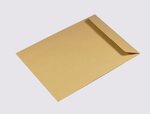 Lot de 50 enveloppes kraft brun uni b5 auto-adhésives