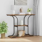 vidaXL Table console Bois ancien 101 x 35 x 80.5 cm Bois d'ingénierie