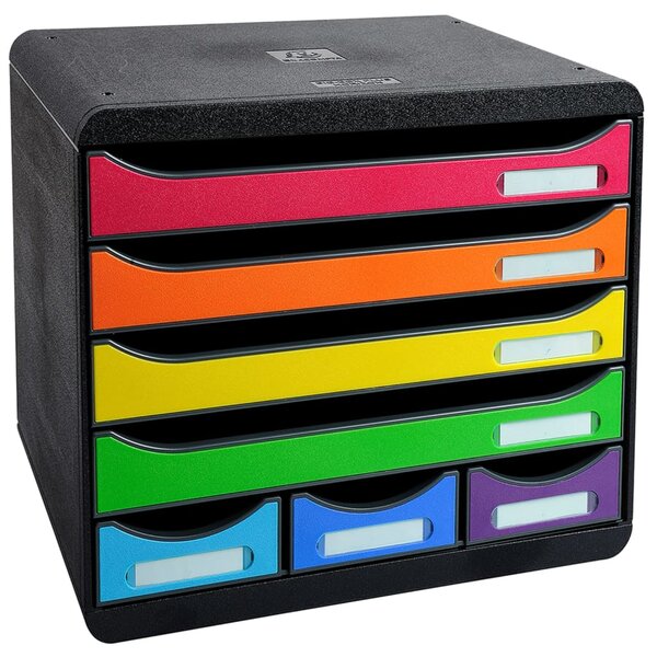 Exacompta Set de tiroirs de bureau Store-Box 7 tiroirs Harlequin