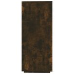 vidaXL Buffet chêne fumé 120x30x75 cm bois d'ingénierie