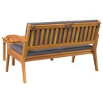 vidaXL Ensemble bistrot 2 Pièces Marron Bois d'acacia massif