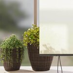 vidaXL Store Roulant Extérieur Rayé Réglable Crème 200 x 250 cm tissu