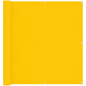 vidaXL Écran de balcon 110 x 700 cm Tissu Oxford Rectangulaire Jaune
