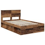 vidaXL Cadre de lit Bois ancien 120 x 200 cm Bois d'ingénierie