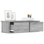vidaXL Armoire murale Sonoma gris 60x26x18 5 cm Bois d'ingénierie